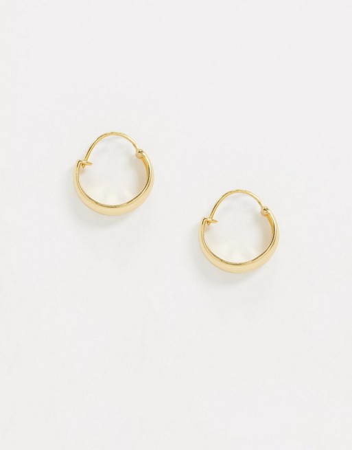 & Other Stories wide hoop earrings in gold | ASOS