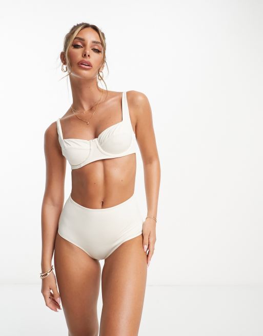 & Other Stories wired bikini top in off white | ASOS