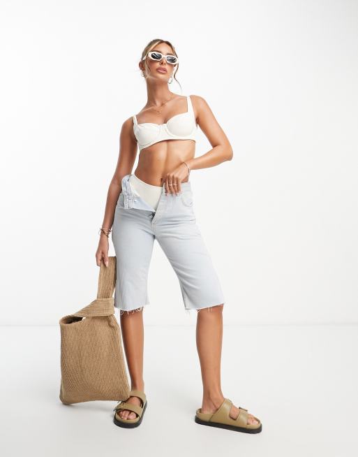 & Other Stories wired bikini top in off white | ASOS