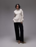 [Other Stories] & Other Stories wool and cotton blend knit oversized sweater in off white XS Off white