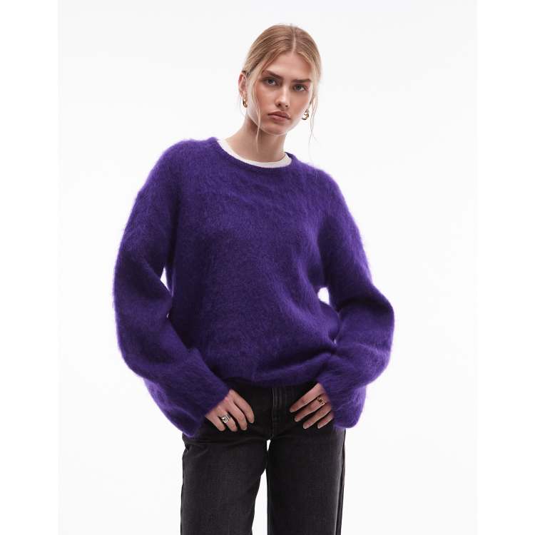 & Other Stories wool and mohair mix drop shoulder sweater in