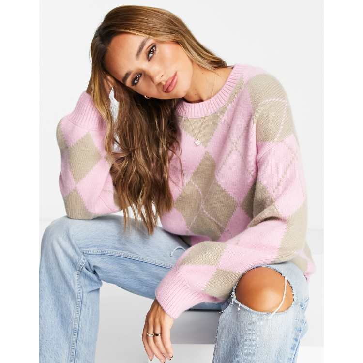 Argyle on sale sweaters womens