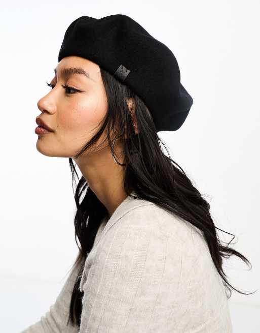Other Stories wool blend beret in black ASOS