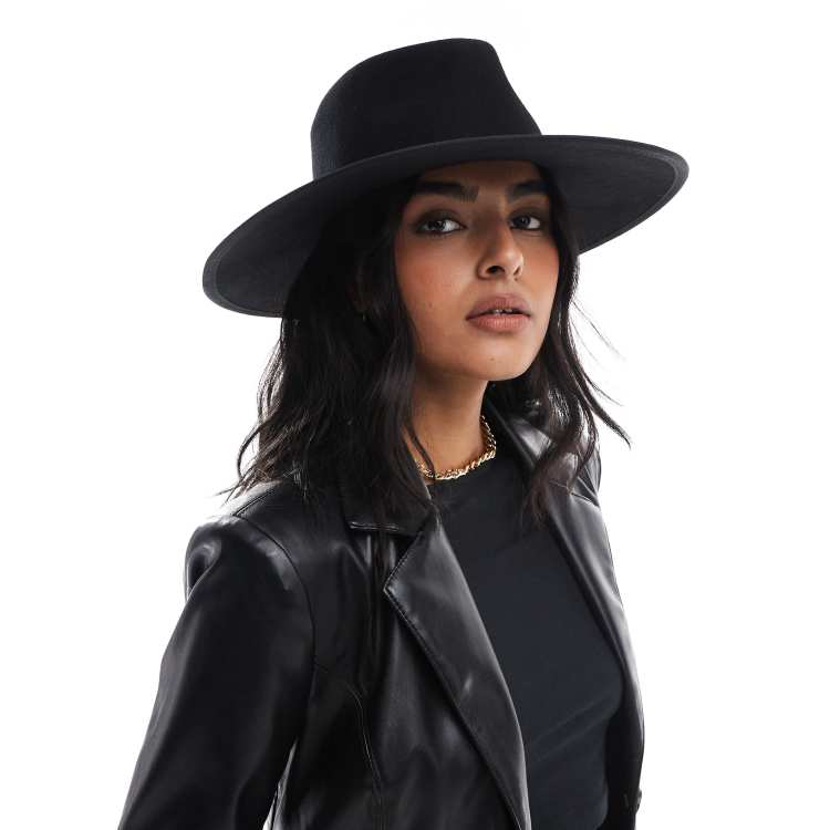 Other Stories wool blend fedora hat in black ASOS