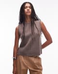 [Other Stories] & Other Stories wool blend knitted tank in light beige-Neutral S Light Beige