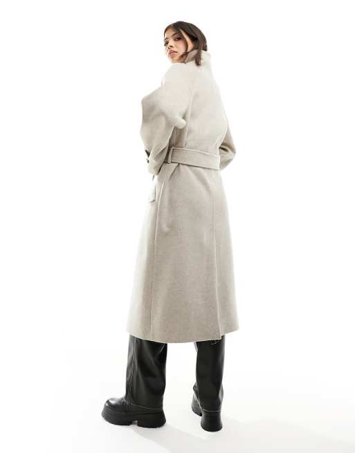 Relaxed wool cheap blend coat