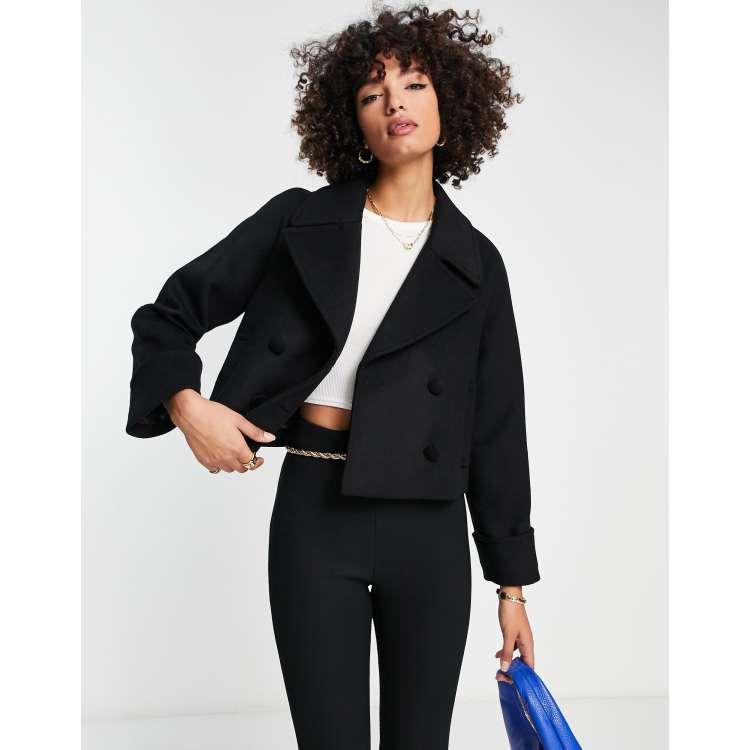 Ladies black wool outlet jacket