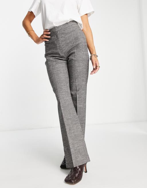 Women's High-Rise Ankle Jogger Pants - A New Day Gray Plaid 8