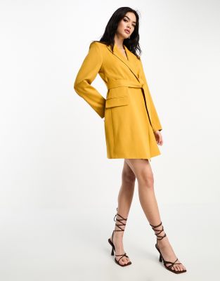 Tie waist best sale blazer dress