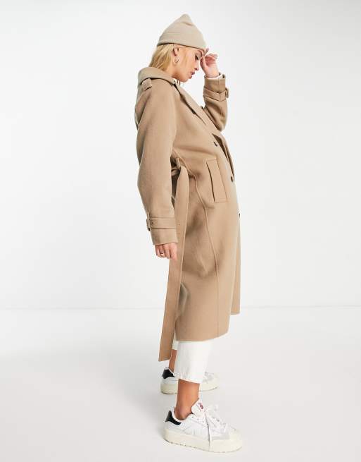 Wool blend sales trench coats