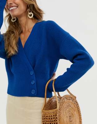 wool blend long wrap cardigan