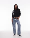 [Other Stories] & Other Stories wool cardigan with button front in black XS BLACK
