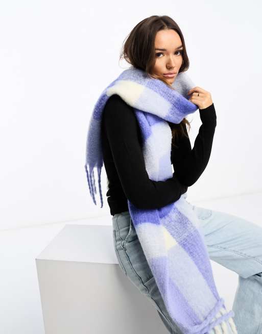  Other Stories Oversized Wool Scarf in Blue