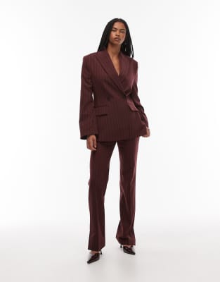 & Other Stories Wool Double Breasted Blazer In Brown