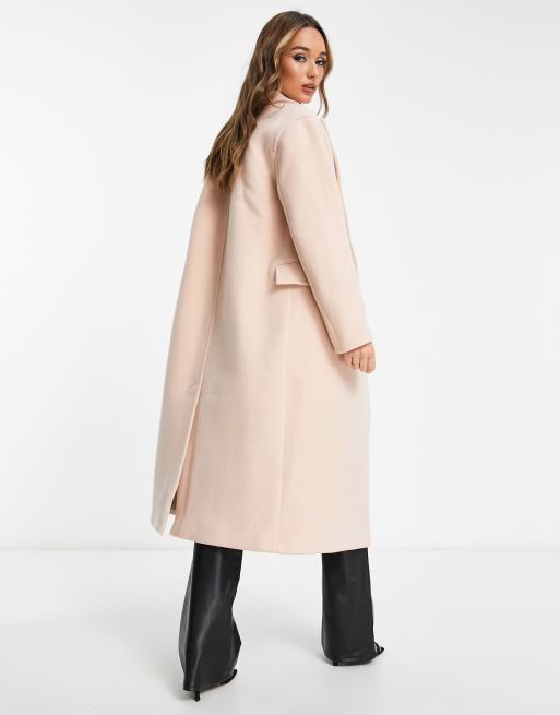 Blush pink hot sale coat