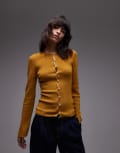 [Other Stories] & Other Stories wool fitted cardigan in yellow L YELLOW