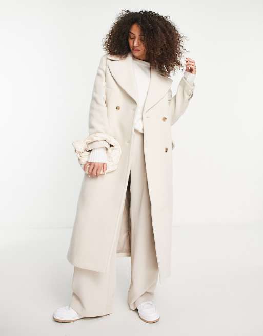  Other Stories belted wool coat in gray melange