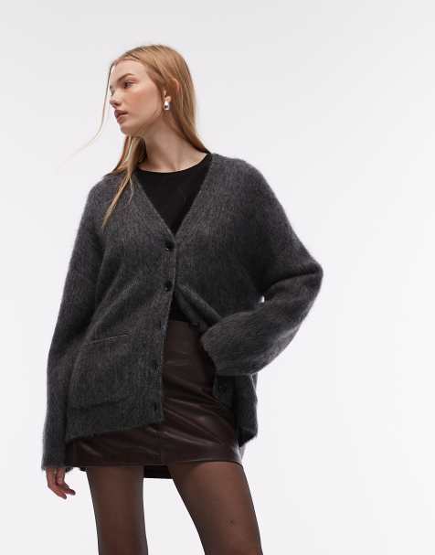 & Other Stories wool mix cardigan in gray - view 1