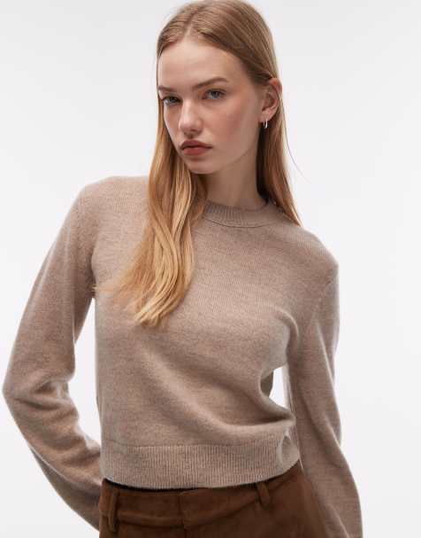 & Other Stories wool mix slim fit sweater in beige - view 1