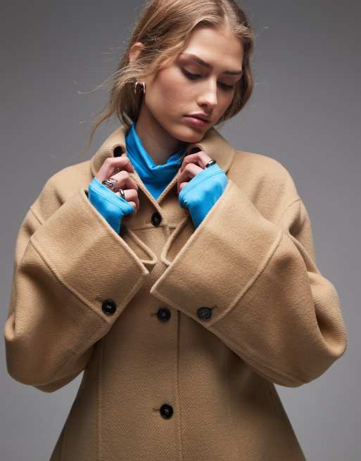 & Other Stories wool rich short collared jacket in brown, 2 of 4