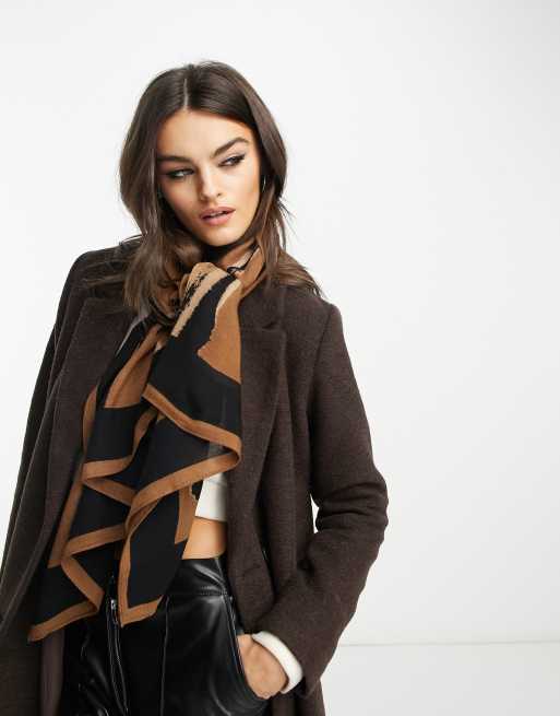 Brown Wool Scarf 