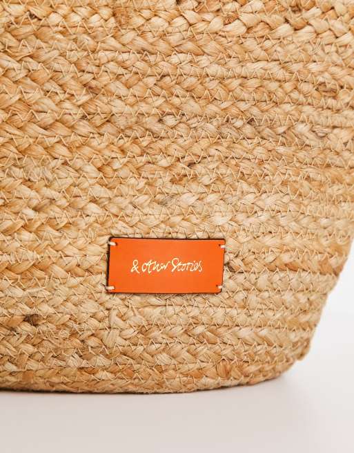  Other Stories Crossbody Straw Bag in Natural