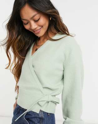 stories wrap cardigan
