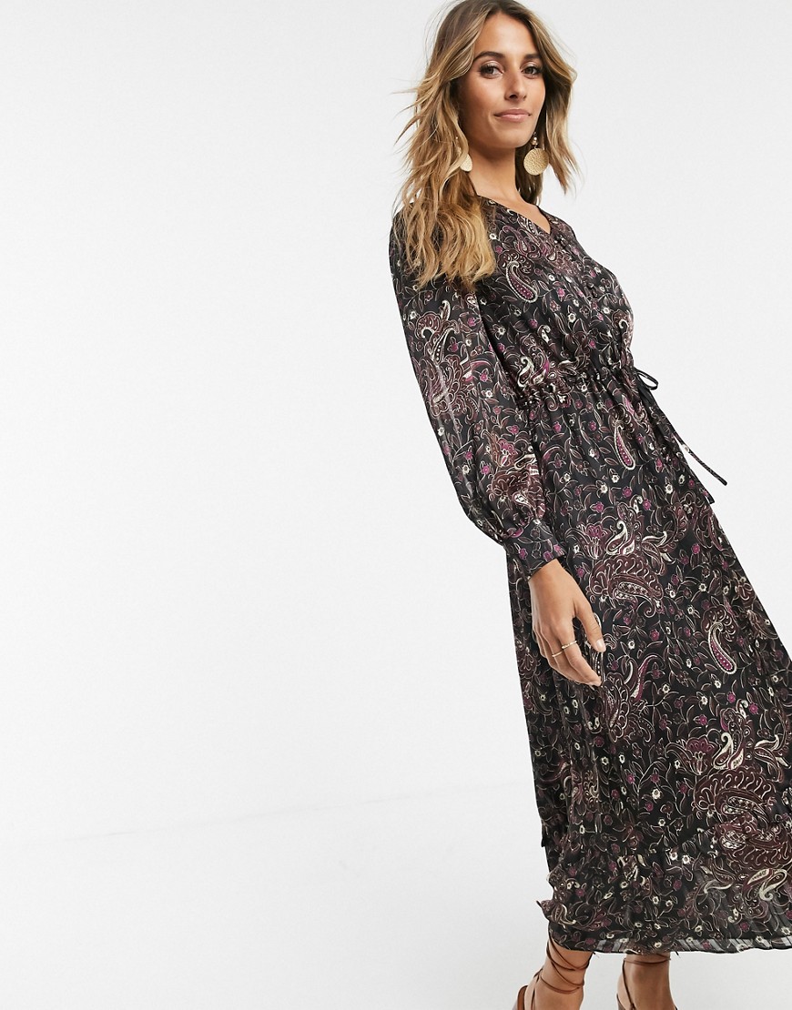 Other Stories &  Wrap Front Maxi Dress In Paisley Print-multi