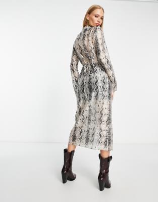 Other stories snake sales print dress