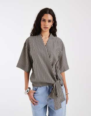 & Other Stories Wrap Top In Multi