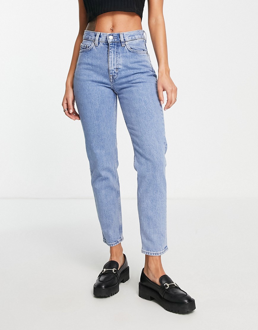 & Other Stories XOXO organic cotton stretch tapered jeans in fresh blue