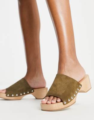 & Other Stories open toe cloggs in brown - ASOS Price Checker