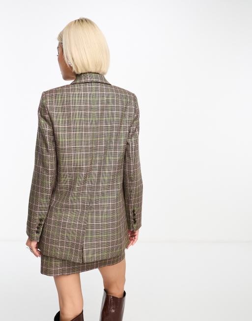 & Other Stories – Zweireihiger karierter Blazer aus Wolle, Kombiteil, 4 von 4