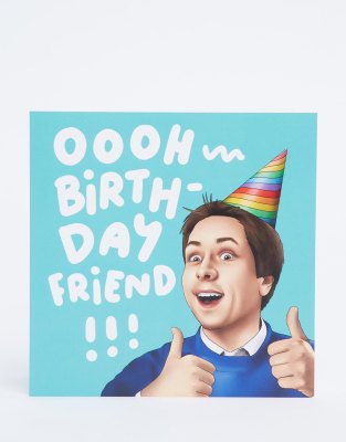 фото Открытка с надписью "oooh birthday friend" wactt-мульти central 23