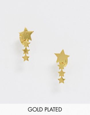 Ottoman Hands – Guldpläterade örhängen med stjärnor
