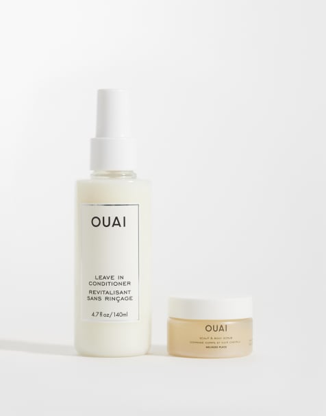 OUAI Leave In Conditioner 140ml and Scalp Scrub Mini 30ml - view 1