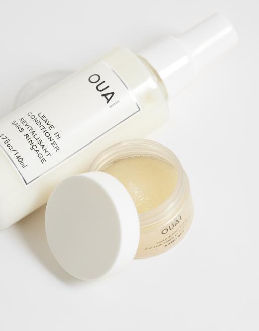 OUAI – Odżywka do włosów bez spłukiwania, 140 ml i minipeeling do skóry głowy, 30 ml, 3 z 4