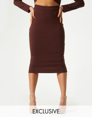 asos midi bodycon skirt