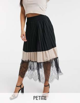 pleated midi skater skirt