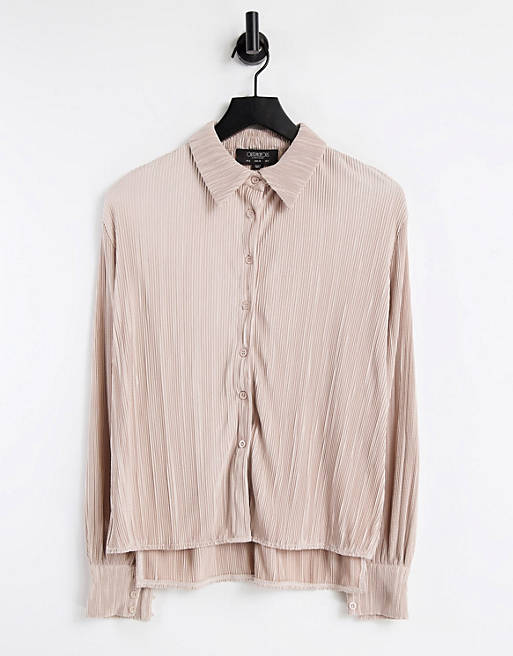 Outrageous Fortune - Plisseret skjorte i blush pink - Del af sæt