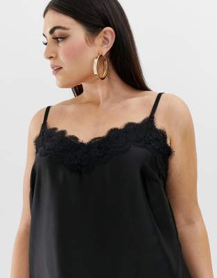 plus lace cami