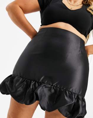 bubble hem skirt