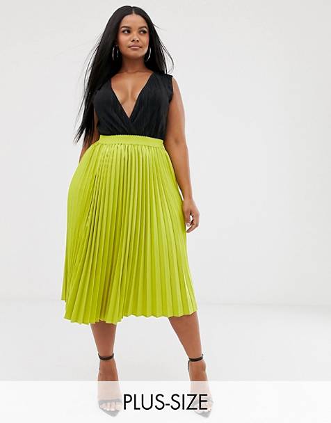 Image result for plus size pleated maxi skirt