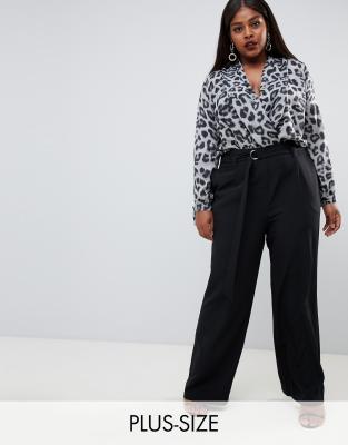 plus size paperbag trousers