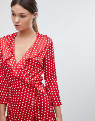 cruella ruffle wrap top