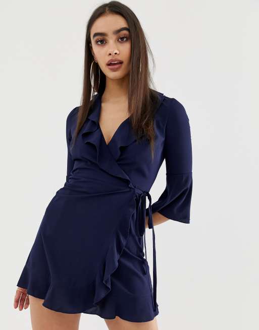 Outrageous fortune outlet ruffle wrap dress