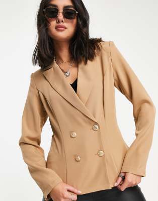 camel tailored blazer