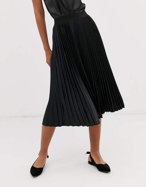 Black pleated shop skirt tall