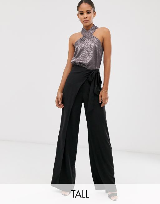split leg trouser suit