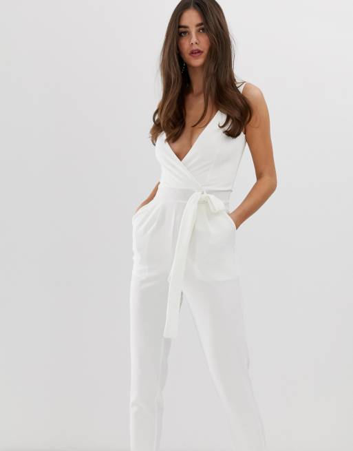 Outrageous fortune store tie waist jumpsuit